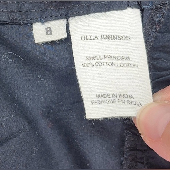 Ulla Johnson Size 8 Puffy Sleeve Tie Elegant Black Women's Dress - Picture 14 of 14